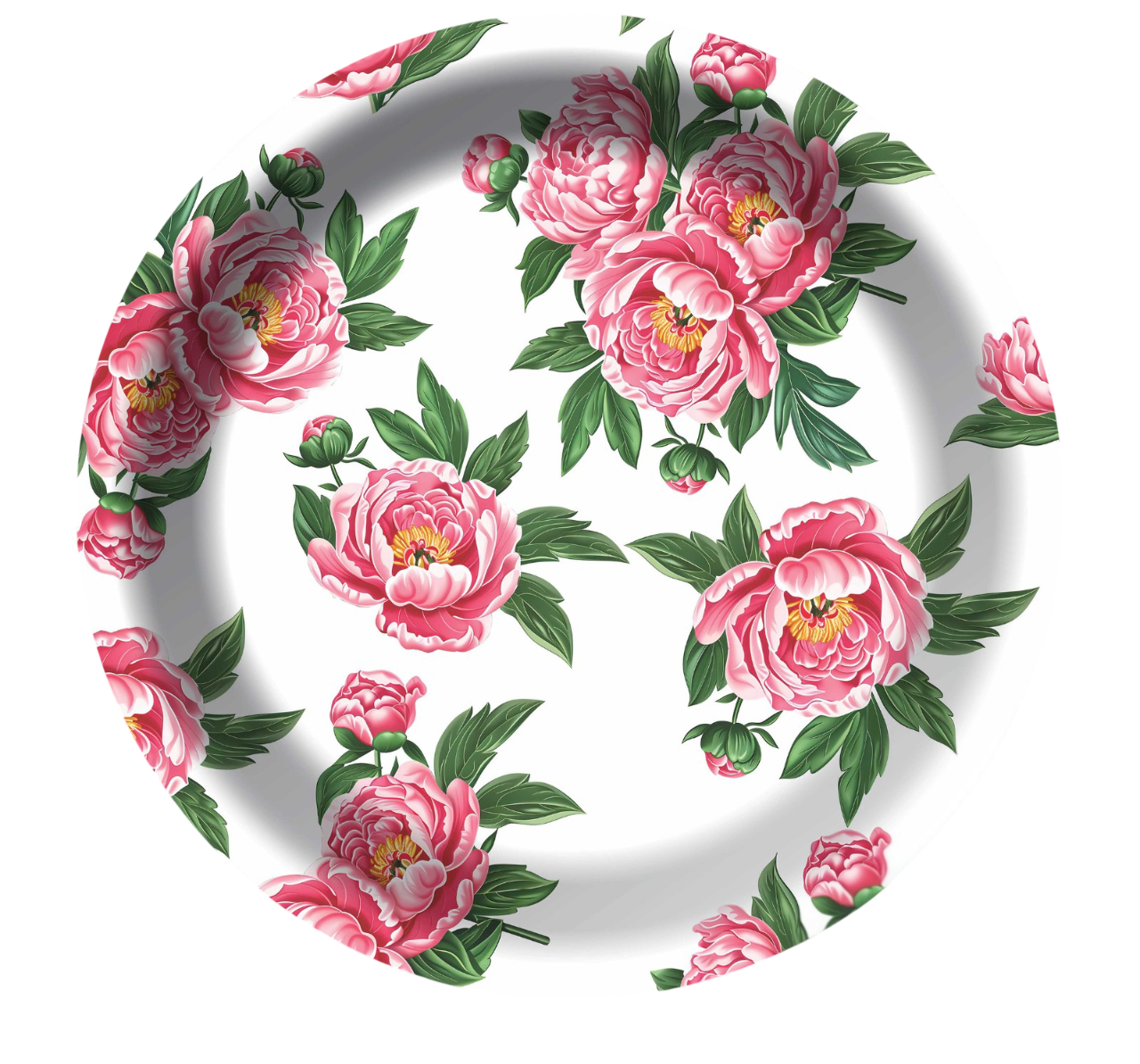 Multi-colour floral laminated disposable plate